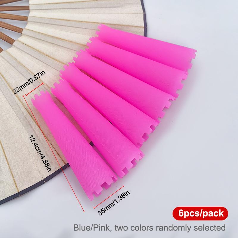 6 шт. бигуди для химической завивки волос, бигуди для холодной завивки, пластиковые бигуди для перманентной завивки, ролики для завивки волос, бигуди для самостоятельной завивки, бигуди для завивки без нагрева, набор для укладки волос