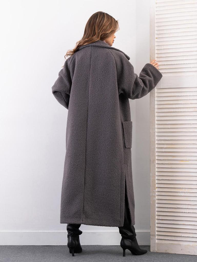 Bouclé Coat with Patch Pockets ISSA PLUS