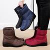 Waterproof Snow Boots for Women 2022 Winter Warm Plush Ankle Booties Front Zipper Non Slip Cotton Padded Shoes