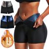 Women High Waist Sweat Sauna Short Pants Weight Loss Body Shaper Workout Shapewear Fitness Slimming Shorts Tummy Control Fat Burning Thermo Leggings