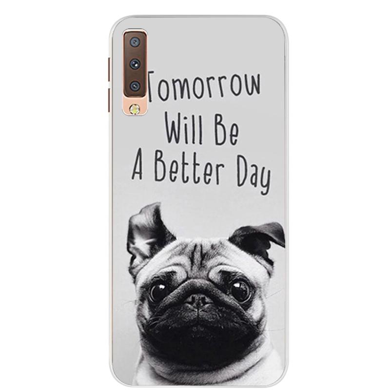 Чехлы для Samsung Galaxy A7 2018, силиконовый цветной чехол для телефона, чехол для Samsung A7 2018 A750 A750F, защитный корпус 6,0 дюймов