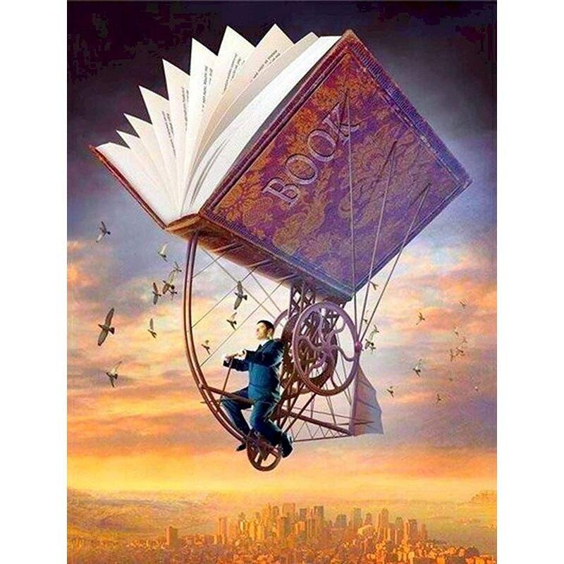 5D DIY Алмазная картина Набор Книги Искусство Алмазная вышивка Стразы Украшения для дома