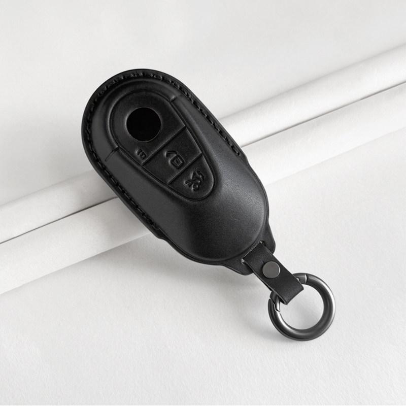 Mercedes-Benz Genuine Leather Key Case for GLC, Class A, S, C200, E300 Models