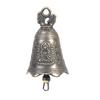 2 Pcs Antique Bell China'S Mini Brass Copper Sculpture Pray Guanyin Bell
