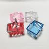 6.8Cm Simulation Small Basket Children'S Plastic Shopping Basket Toys Miniature Matching Basket Sand Table Play House Toys