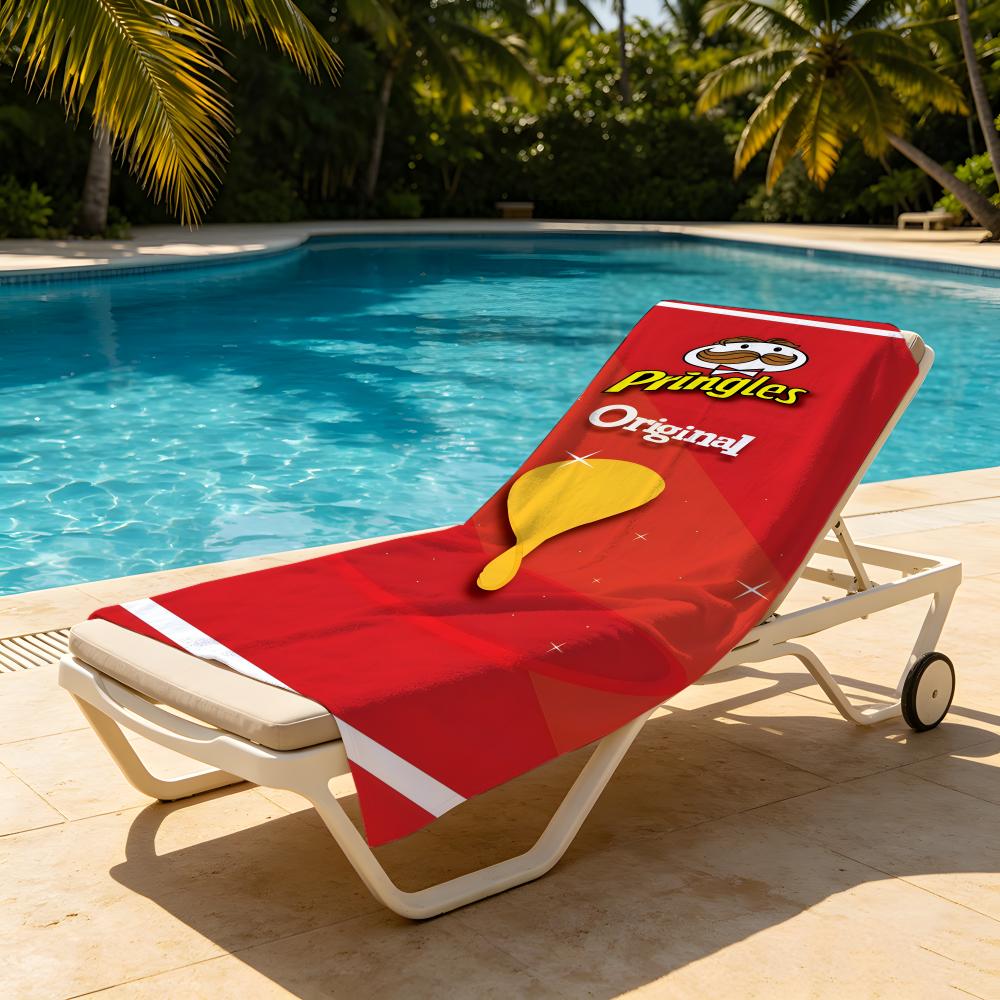 Еда P-Pringles Полотенце Пляжное одеяло Полотенце Для путешествий Тренажерного зала Душа Роскошное Легкое Кемпинг Бассейн горячий