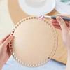 2026 Natural Wooden Basket Bottoms Hollow Crochet Wood Base for Bag Weaving Craft Supplies Making Tool