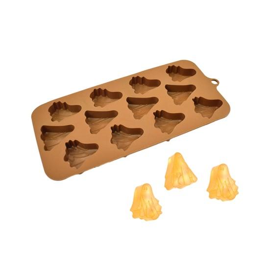 Форма для выпечки десерта Yousheng, пищевая термостойкая силиконовая форма для Хэллоуина, тыквы, призрака, форма для шоколадных конфет, печенья