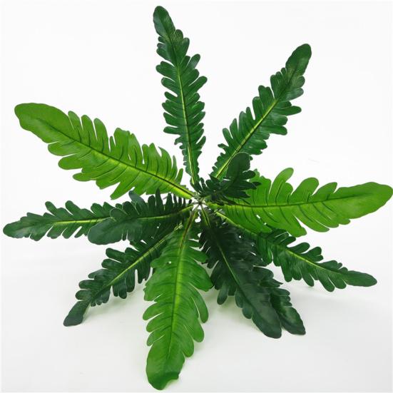 12 головок искусственное птичье гнездо папоротник зеленое растение стены домашнего офиса магазин декор