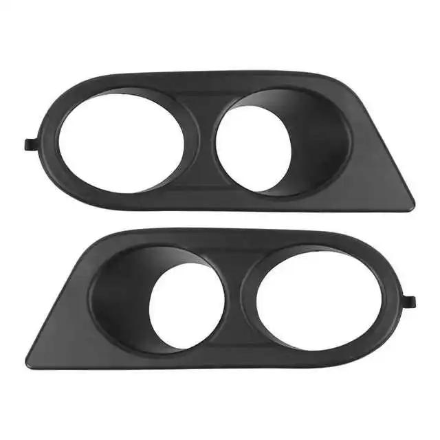 2X Front Bumper Fog Light Cover For BMW E46 M3 2001 2002 2003 2004 2005 2006 Car Dual Hole Surround Air Duct Grille Racing style