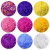100Pcs/Bag Acrylic Pony Beads Color-Changing Glow In The Dark Exquisite Mixed Colors Round Beads DIY Making Accessories Necklace Making Loose Beads