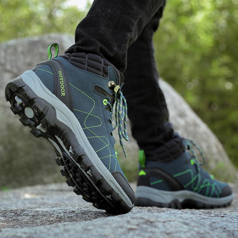 36-46 Пара Модные Плюс Бархатные Теплые Высокие Ботинки Из Хлопка Зимние Ботинки Обувь Для Похода На Открытом Воздухе