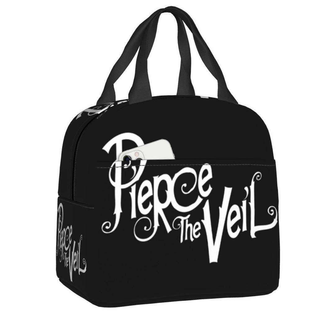 Индивидуальные термосумки для ланча с изображением рок-группы Pierce Veil для работы, школы. Герметичный термоконтейнер-ланчбокс для женщин, детей.