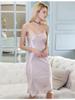 100% Mulberry Silk Women Summer Chemise Sleepwear Sexy Nightdress Solid Color Midi Sling Dress Spaghetti Strap Satin Nightgown