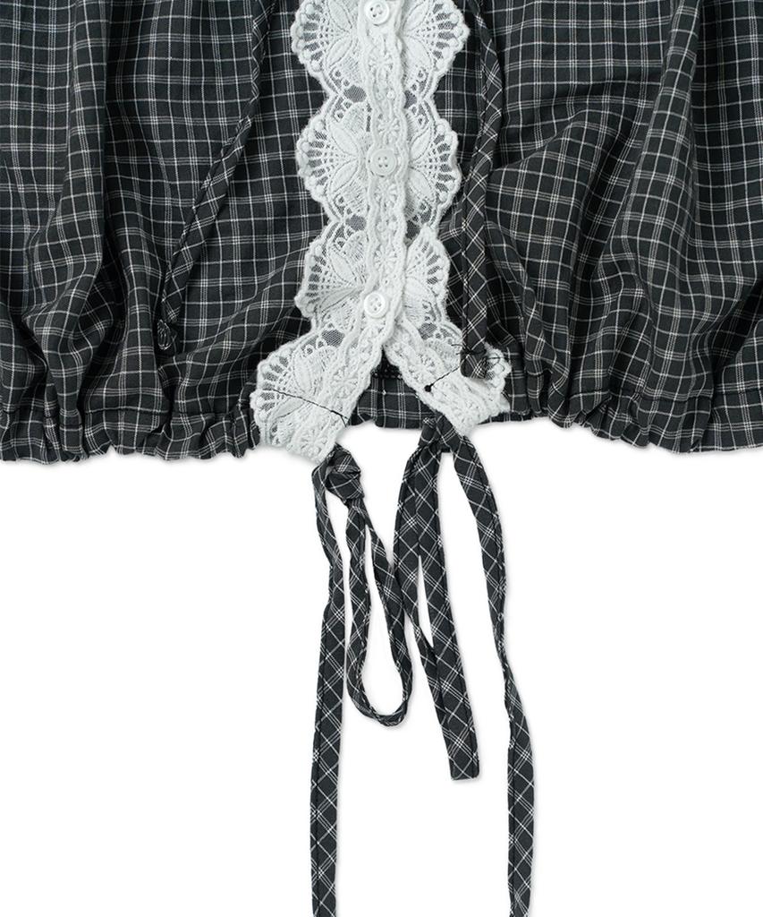 WITHOUT SUMMER Pond Lace Blouse_Check