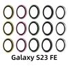 Стекло камеры для Samsung Galaxy S23 FE S23+ A25 A24 A34 A14 A54 A35 A15 A05S Металлическое кольцо объектива s24 Защитная пленка для экрана Sansung S23fe