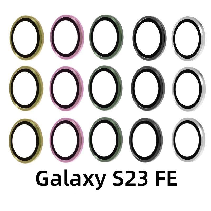 Стекло камеры для Samsung Galaxy S23 FE S23+ A25 A24 A34 A14 A54 A35 A15 A05S Металлическое кольцо объектива s24 Защитная пленка для экрана Sansung S23fe