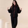 Couple Coral Fleece Pajamas Set Thick Warm Winter Loungewear Men Women