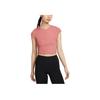 Женская футболка с коротким рукавом Dri-Fit One Fitted Топы Розовый Рок Белый FV7875634