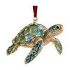 Unique Gifts for Home Sea Glass Christmas Ornament, Coastal Turtle Whale Shark Octopus Decorative Look Ornaments Tree Hanging Decoration