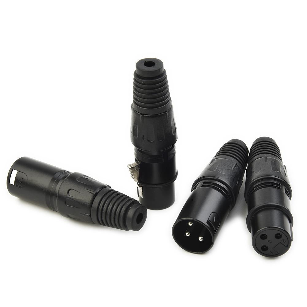 Разъемы XLR 3-контактные мама и папа для микрофонного кабеля 10 пар Предназначены для применений с DMX и микрофонными змеиными кабелями
