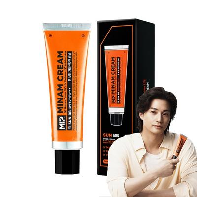 MIF Minam Cream Sun BB Men's BB Cream SPF50+ PA+++ 50мл, 1 штука, лучшая мужская косметика Кореи