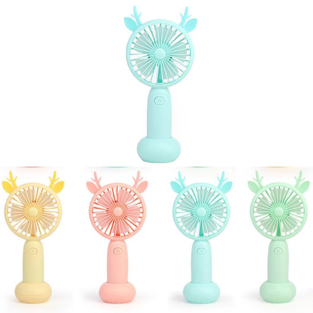Portable Mini Handheld Small Desk Fan Cooler Cooling USB Rechargeable Fan