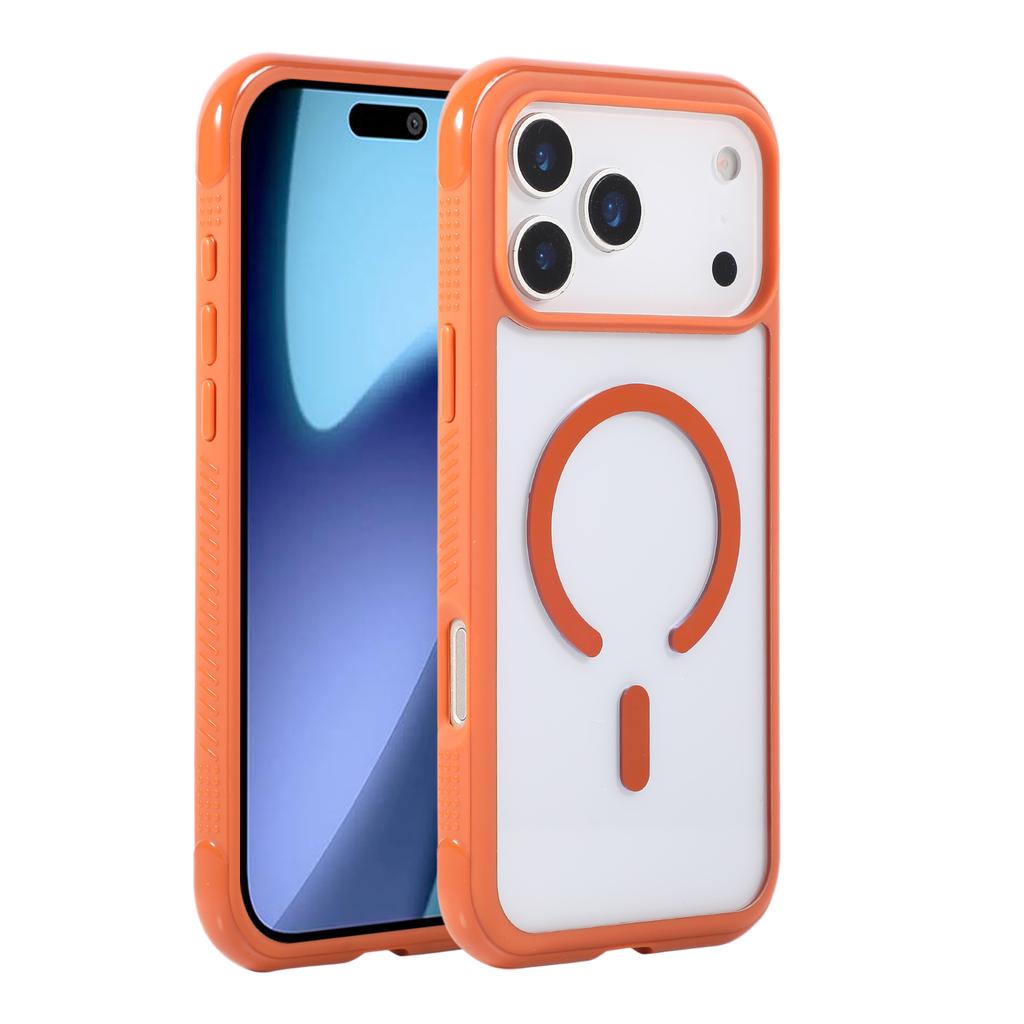 Чехол для iPhone 17 Pro Max, совместимый с MagSafe, TPU + PC, прозрачный защитный чехол для телефона
