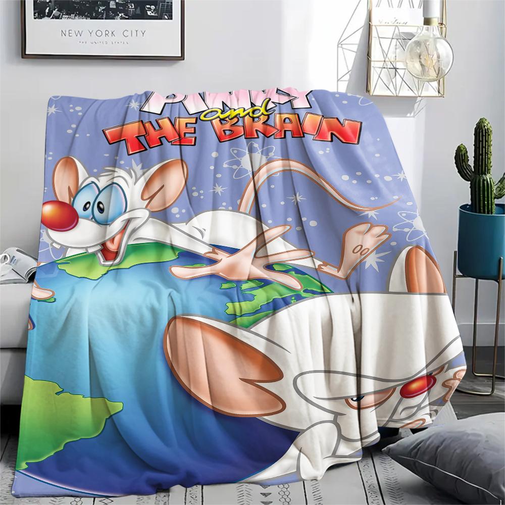 Pinky and the Brain Print Flannel Blanket,High quality Comfortable for All Seasons,Home Decor,Warmth and Comfort,Perfect for Christmas Gifts