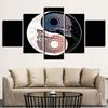 5Pcs Yin Yang Skull Art Poster HD Print No Framed Paintings Home Decor Pictures Wall Abstract Canvas 5 Panel Room Decor Modern