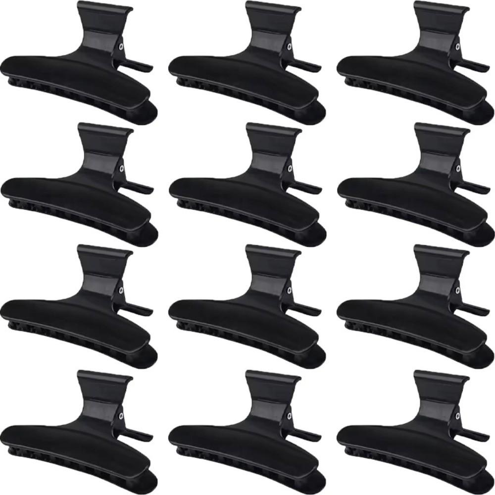 12Pcs Claw Clamps Hair Section Clamps Holding Tools Hair Styling Tools Salon Use