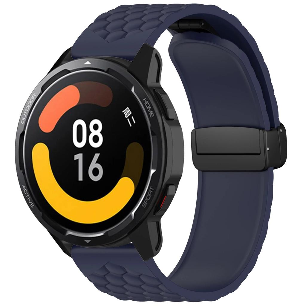 22 мм Магнитная застежка Мягкий силиконовый ремешок для Xiaomi Watch 2 Pro / S3 S2 46 мм / Mi S1 Active Сменный браслет на запястье
