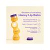 FRUDIA Blueberry Honey Lip Balm 10ml/Exfoliating & Moisturizing Dewy Korean Lip Balm For Dry Lips Made With Jeju Blueberry