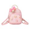 Adorable Cartoon Butterfly Kids Backpack Pearl Handle Stylish Pink School Bag