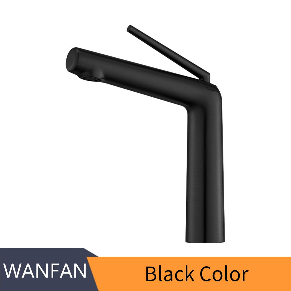 Chrome Basin Faucet Brass Bathroom Faucet Mixer Tap Black Wash Basin Faucet Single Handle Hot and Cold Lavotory Faucet 855921