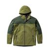 Color Block Spliced Outdoor Waterproof Loose Hooded Jacket Unisex Jacket Green A5Z3Y-U31