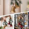 3D StereoscopicChristmas Bell Decoration Pendant Christmas Interior Wall Decoration Needles Linen Bell Decoration