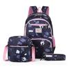 Large capacity three piece combination bag, fashionable backpack, student backpack, featured crossbody bag