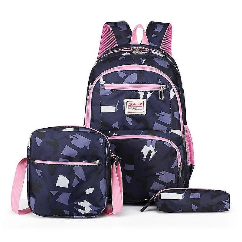Large capacity three piece combination bag, fashionable backpack, student backpack, featured crossbody bag