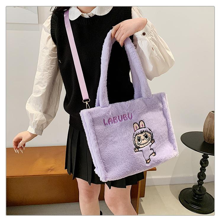 Плюшевая сумка через плечо Labubu для женщин, косметичка, милая сумка-инс, подарок на день рождения CLE