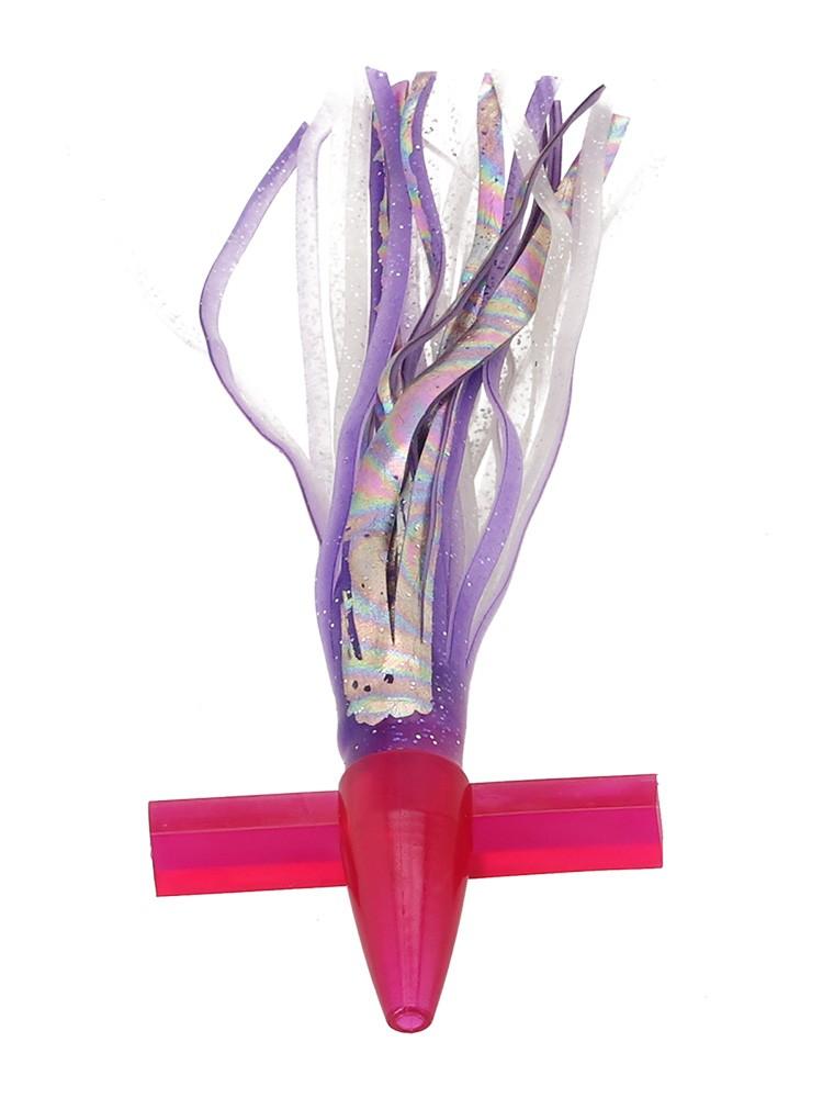 Soft Sea Head Teaser Bait Trolling Lure Double Skirted Double Skirted