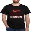 CafePress Футболка с принтом "Все лучше с беконом" для мужчин, 100% хлопок, Классическая графическая темная футболка