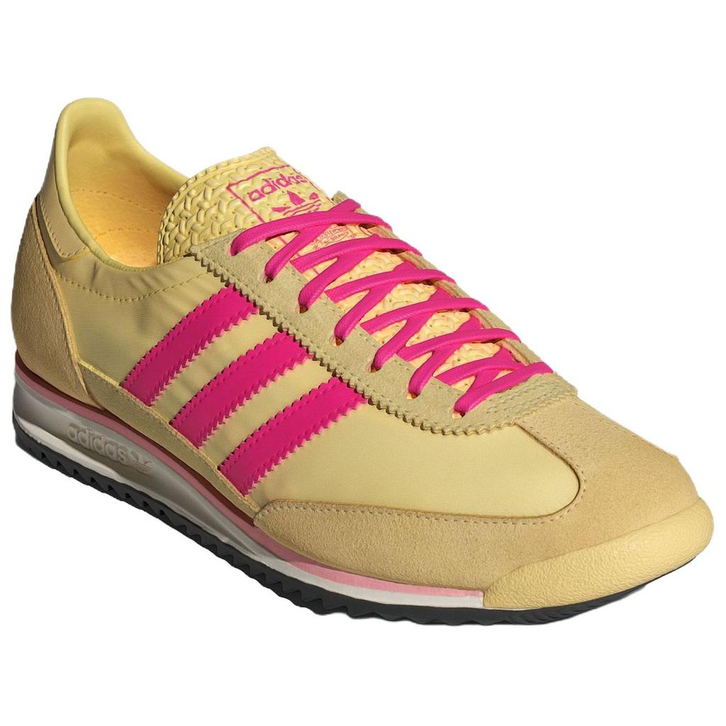 adidas SL72 OG Почти Желтый Шокирующий Розовый Женские Кроссовки Кремовый Основной Черный JQ6416
