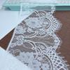 1,5 м x 20,5 см Белое французское кружево шантильи, Неэластичное кружевное полотно с ресничками для шитья, Бюстгальтера, Нижнего белья, Линжери, Платья, Одежды, Рукоделия