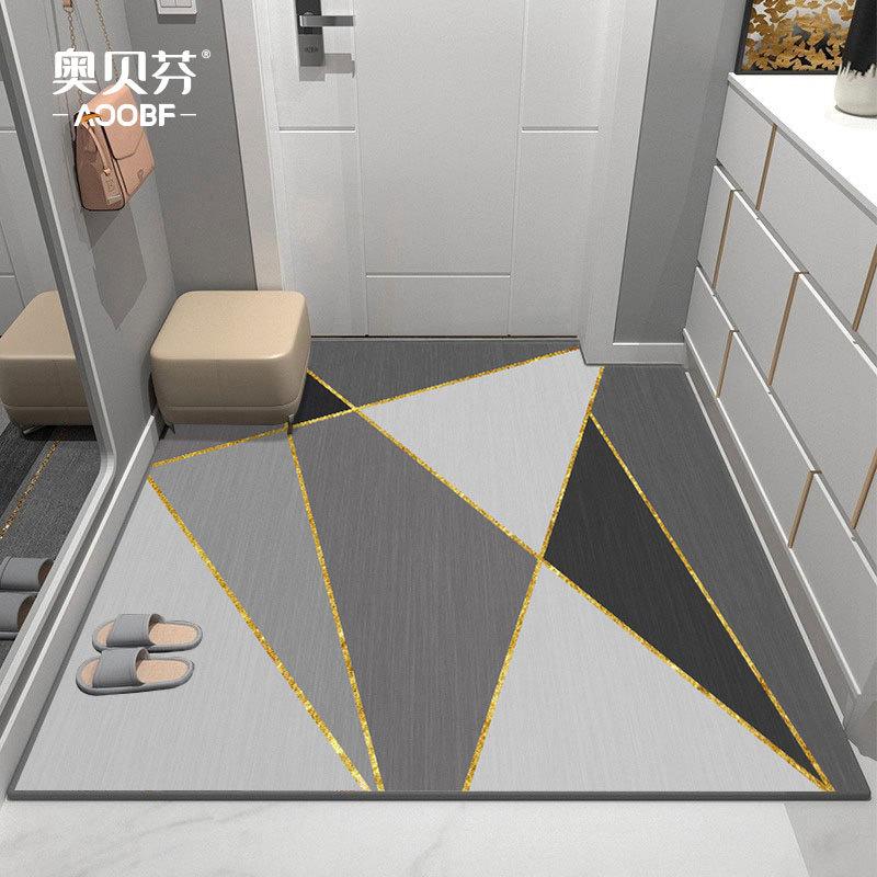 Современный ковер для входа, утолщенный, моющийся, ковер для гостиной, спальни, напольный коврик, коврик для ног