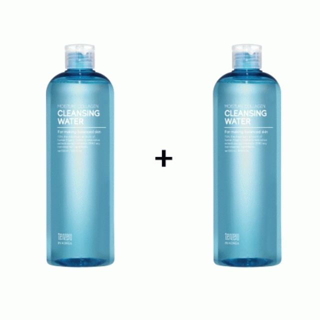 TENZERO GUYQXCNV Moisture Collagen Cleansing Water 500ml 1+1