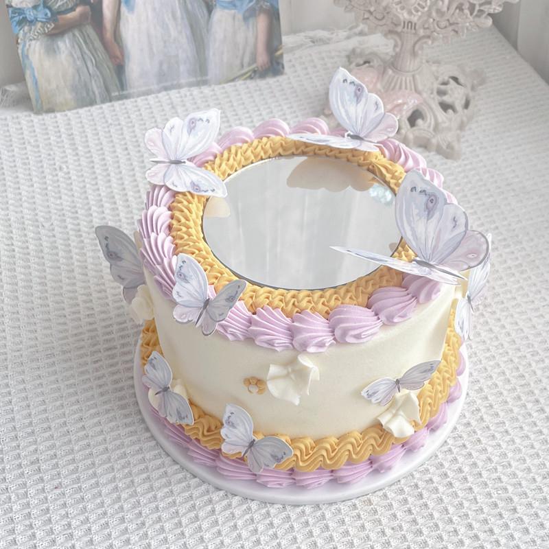 Красивое украшение для торта в виде бабочек Бабочки для торта Топпер С Днем Рождения для девочки Украшение на День Матери Праздничные принадлежности