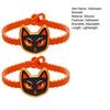 Non-toxic Halloween Party Favors 2PCS Cartoon Bracelets, Ghost/Pumpkin/Black Cat/Skull/Witch/Little Devil Shape, Adjustable Wristbands for Children