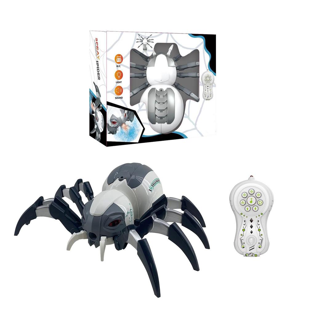 Remote Control Electric Toy, Mechanical Dinosaur Spray Music Spider Children'S Intelligent Toy Boy Gift