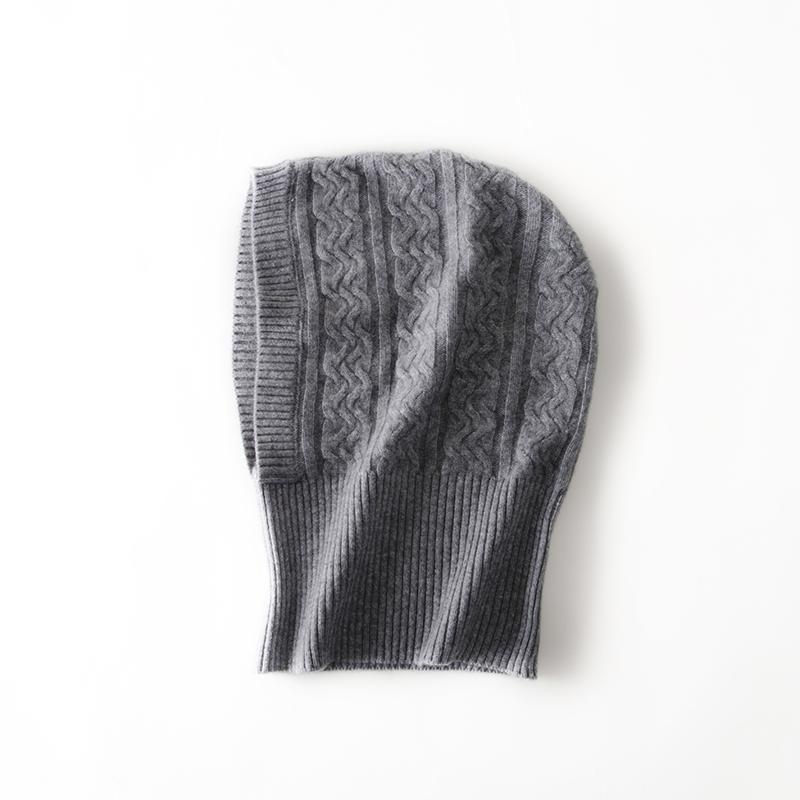 Унисекс 100% Шерстяная Вязаная Балаклава Зимняя Защита Ушей Лица Шеи Цельный Шарф Шапка Мягкие Теплые Шапки с Капюшоном Вязаный Воротник-Снуд